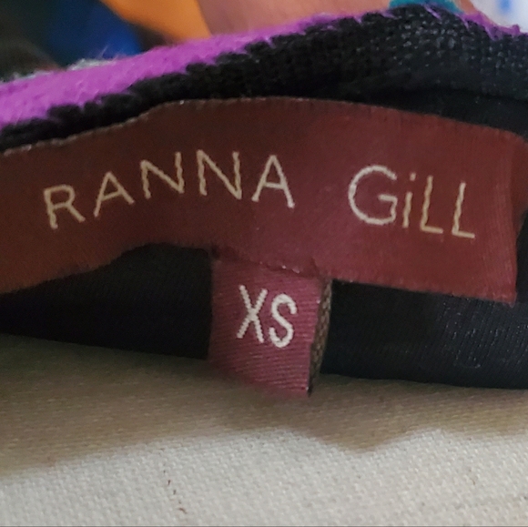 Anthropologie Ranna Gill Multi Color Beaded Braided Belt Dress XS - Picture 8 of 8